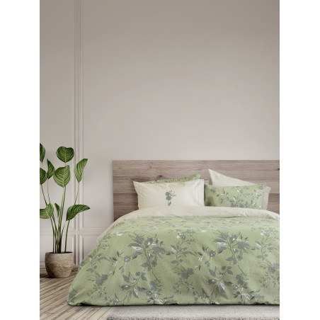 Σετ Σεντόνια Φανελένια King Size 4 Τεμαχίων Nima Bernice 265x280