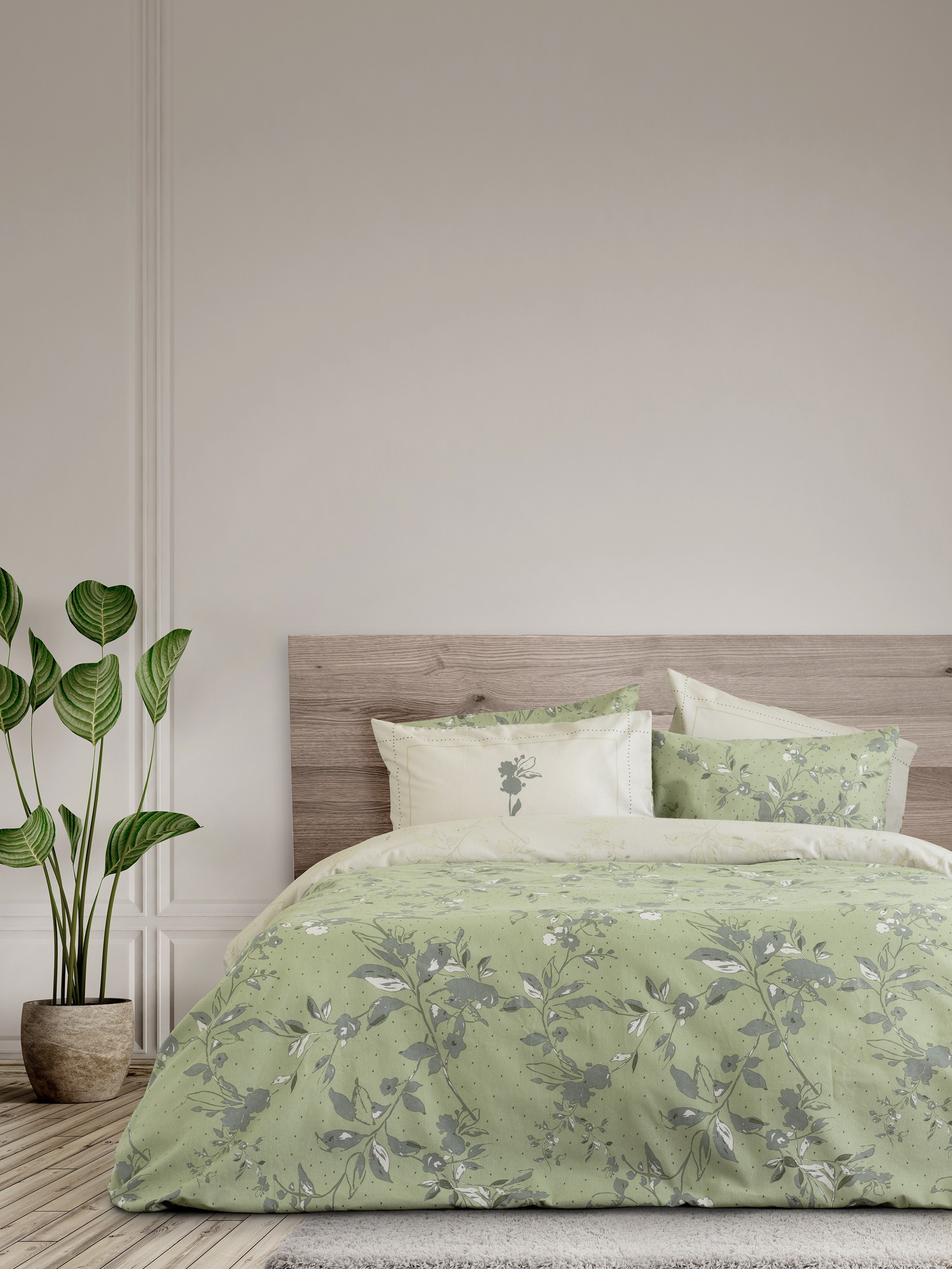 Σετ Σεντόνια Φανελένια King Size 4 Τεμαχίων Nima Bernice 265x280