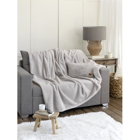 Ριχτάρι Τριθέσιου Αντιολισθητικό Nima Snuggle Light Gray 180x300