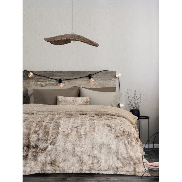 Κουβέρτα Μονή Nima Cloud Cream 150x220