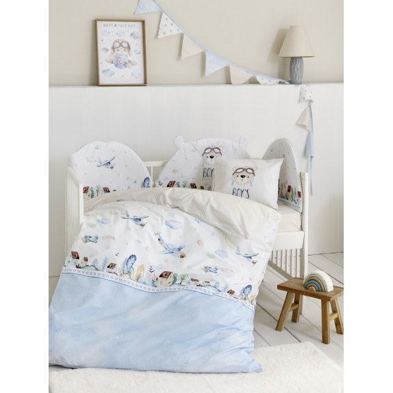 Κουβερλί Κούνιας Nima Boy's World 100x140