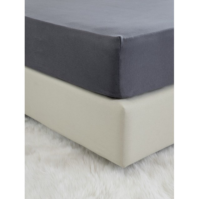 Σεντόνι King Size Jersey με Λάστιχο Nima Tender...