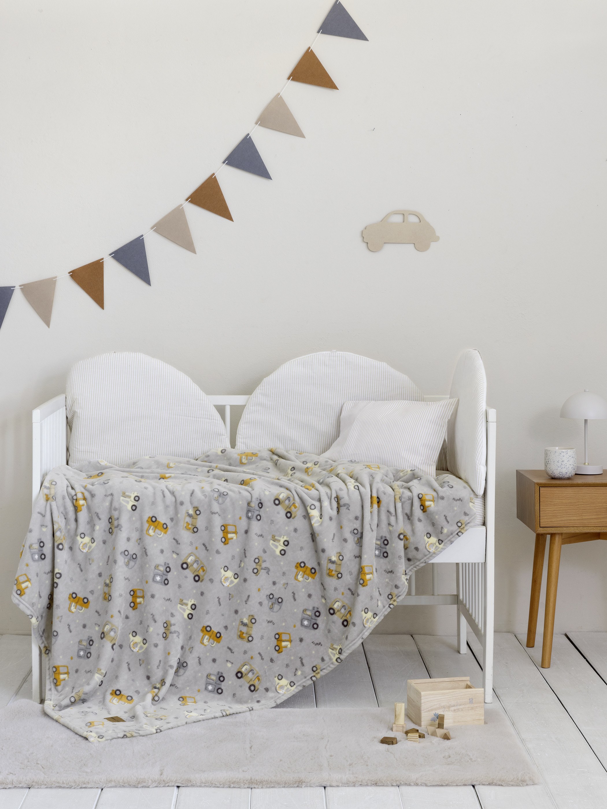 Κουβέρτα Fleece Κούνιας Nima Dino Town 110x150