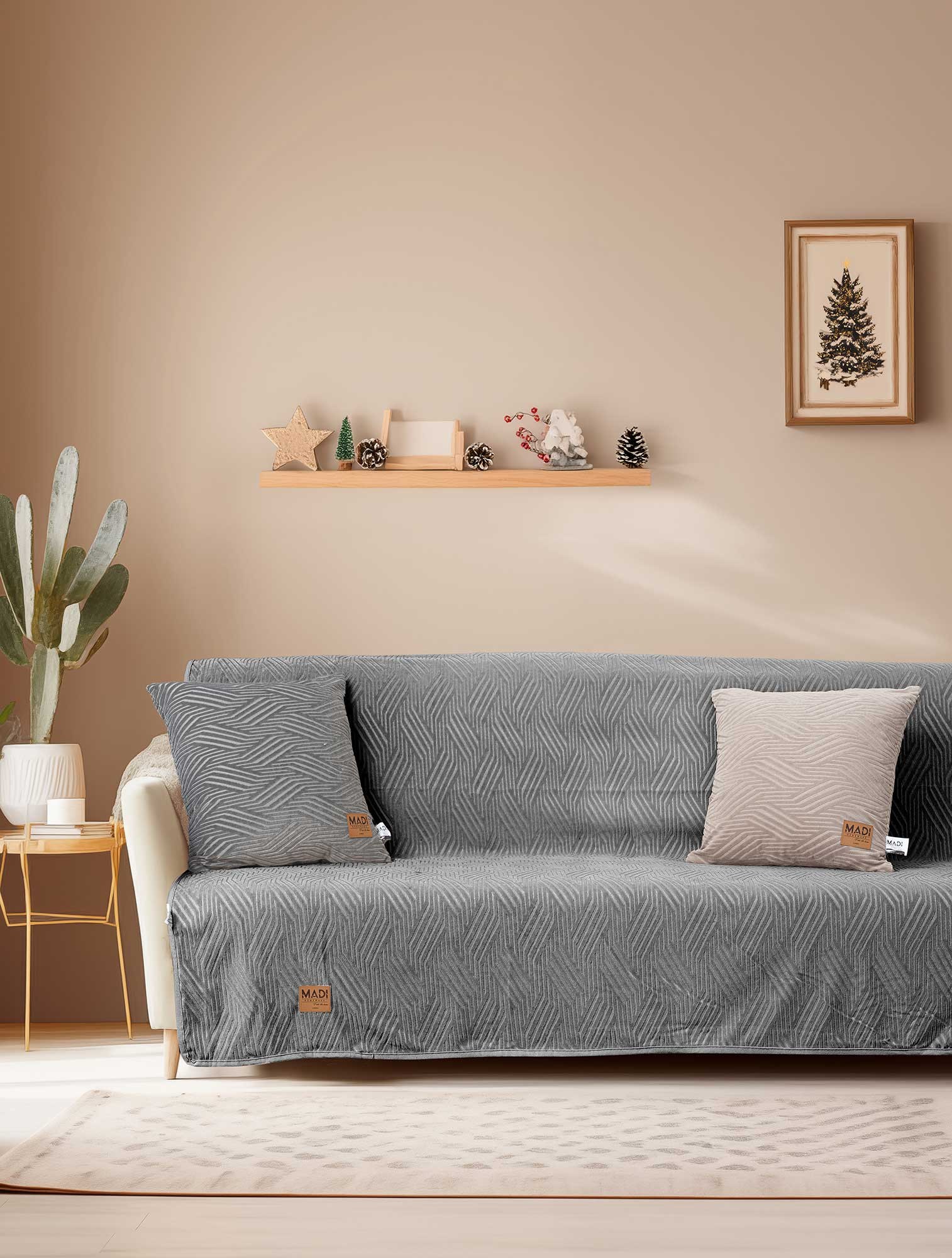 Ριχτάρι Πολυθρόνας Madi Desert Grey 180x180