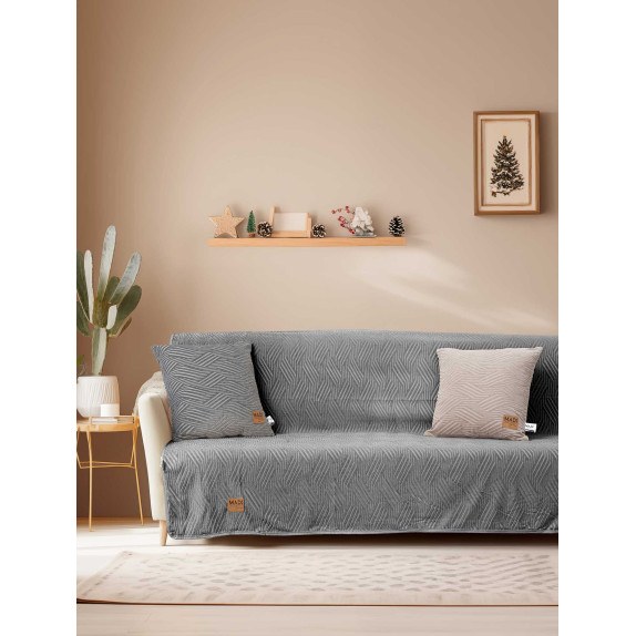 Ριχτάρι Τετραθέσιου Madi Desert Grey 180x340