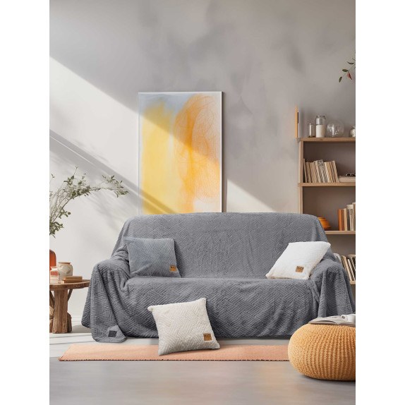 Ριχτάρι Διθέσιου Madi Trace Grey 180x250