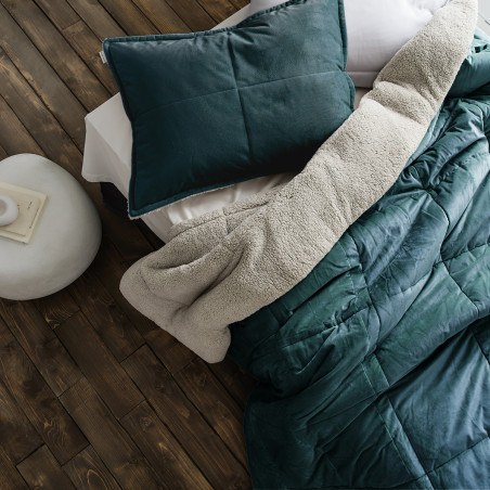 Κουβερτοπάπλωμα Μονό με Γούνα Gofis Home Teddy Jean Blue 407/18 170x220