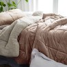 Κουβερτοπάπλωμα Υπέρδιπλο με Γούνα Gofis Home Teddy Pearl Salmon 407/23 235x245