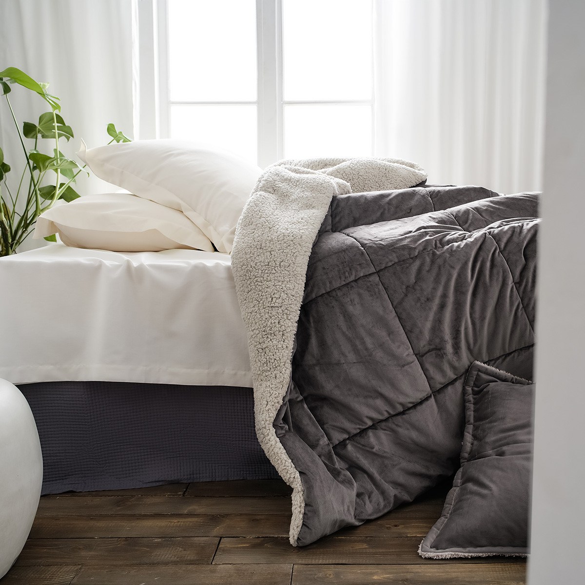 Κουβερτοπάπλωμα Υπέρδιπλο με Γούνα Gofis Home Teddy Mys