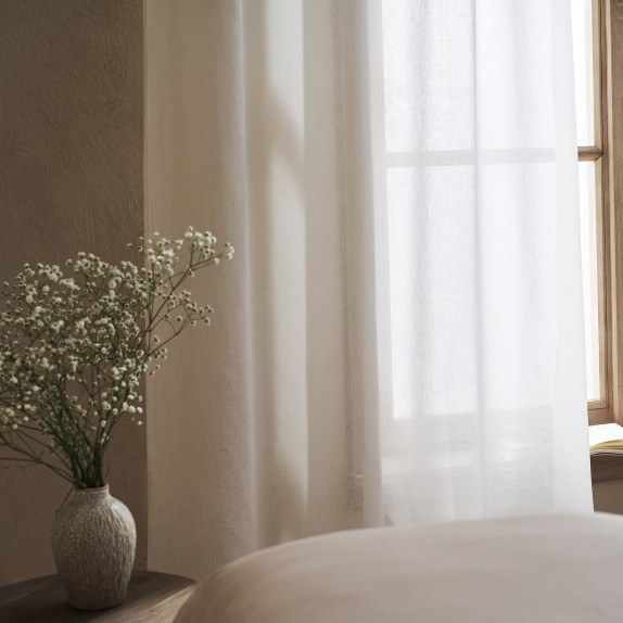 Κουρτίνα Με Τρουκς Gofis Home Maisy White 507/05 140x280