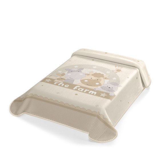 Κουβερτα Ισπανιας Αγκαλιας 80X110 Belpla Ster 664 Beige