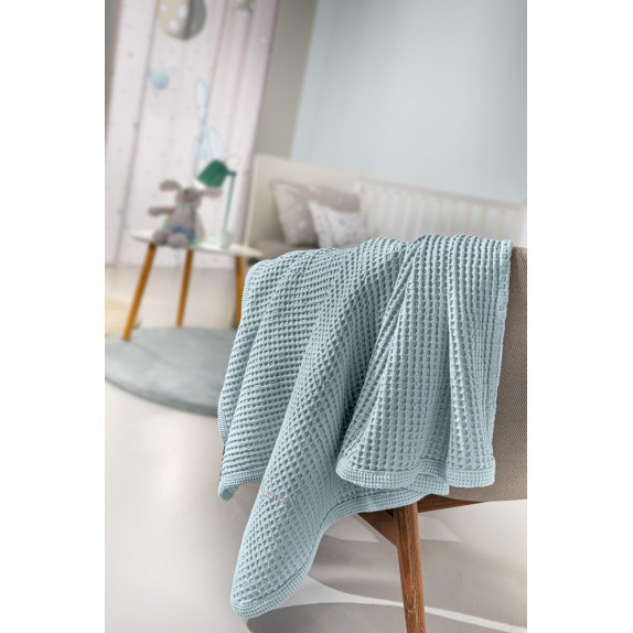 Κουβέρτα Κούνιας Πικέ Guy Laroche Bebe Bella L. Blue 110x130