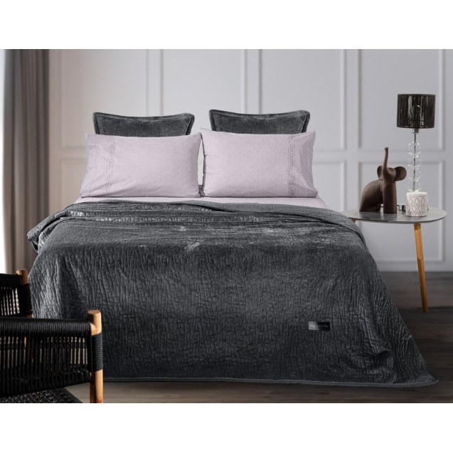 Σετ Κουβέρτα Βελουτέ Υπέρδιπλη και Μαξιλαροθήκη...
