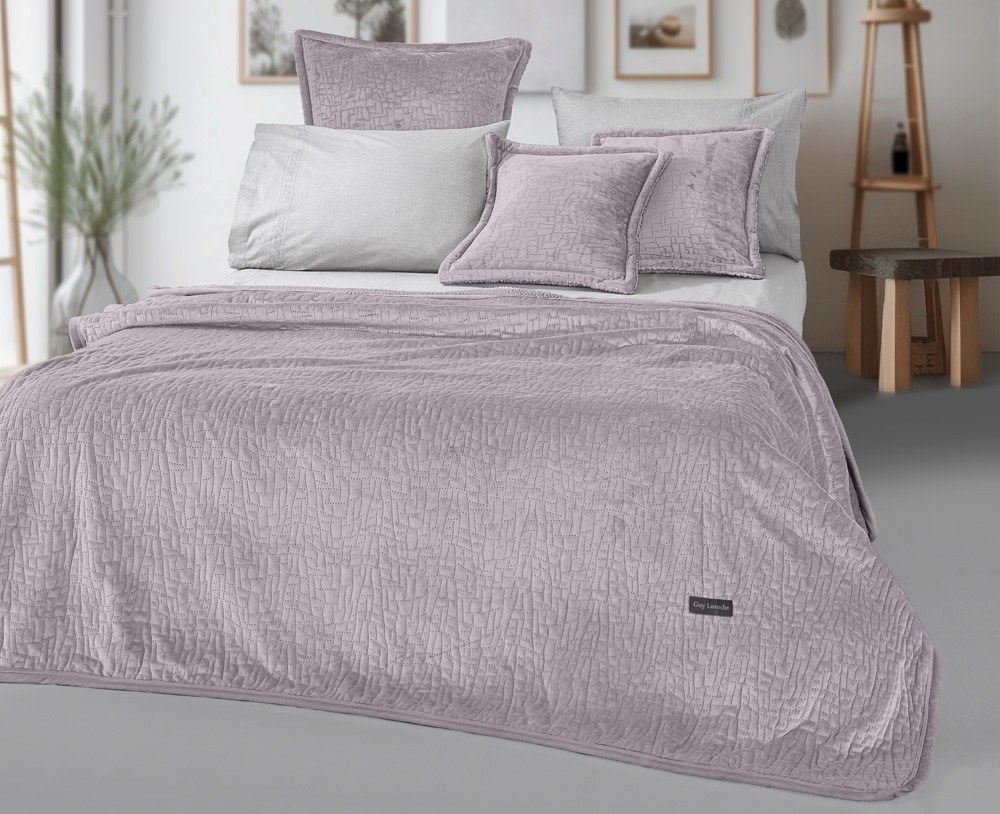 Σετ Κουβέρτα Βελουτέ Μονή και Μαξιλαροθήκη Διακόσμησης 