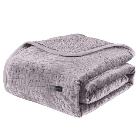 Σετ Κουβέρτα Βελουτέ Μονή και Μαξιλαροθήκη Διακόσμησης Guy Laroche Bolzano Melanze 160x220