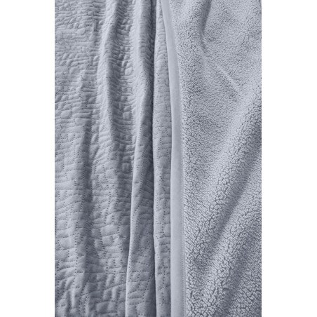 Σετ Κουβέρτα Βελουτέ Υπέρδιπλη και Μαξιλαροθήκη Διακόσμησης Guy Laroche Bolzano Silver 220x240