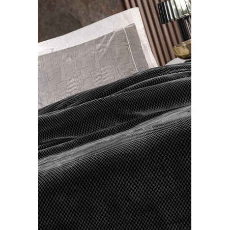 Κουβέρτα Βελουτέ Μονή Guy Laroche Cheval Anthracite 160x220
