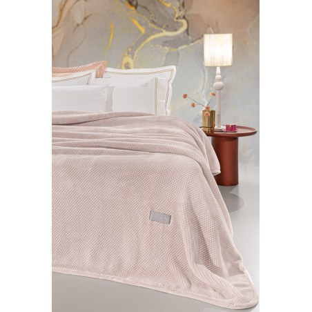 Κουβέρτα Βελουτέ Μονή Guy Laroche Cheval Pudra 160x220
