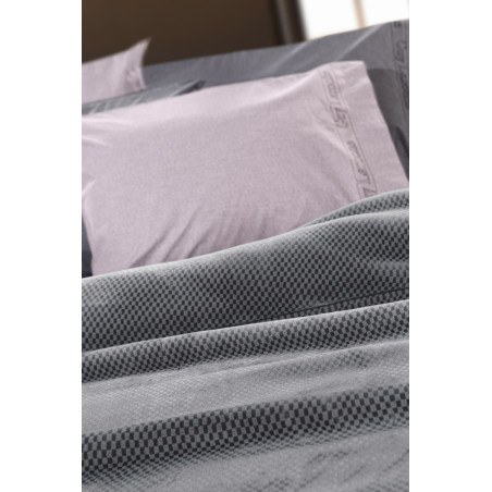 Κουβέρτα Βελουτέ Μονή Guy Laroche Cheval Silver 160x220
