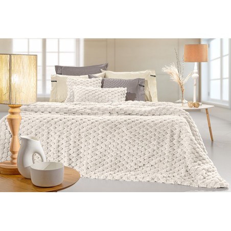 Κουβέρτα Γούνινη Υπέρδιπλη Guy LarocheElixir Ivory 260x240