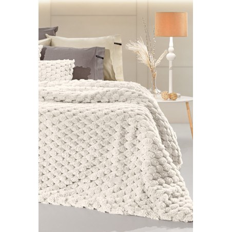 Κουβέρτα Γούνινη Υπέρδιπλη Guy LarocheElixir Ivory 260x240