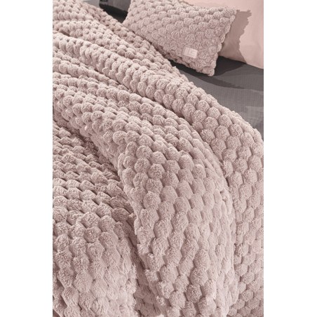 Κουβέρτα Γούνινη Υπέρδιπλη Guy LarocheElixir Old Pink 260x240