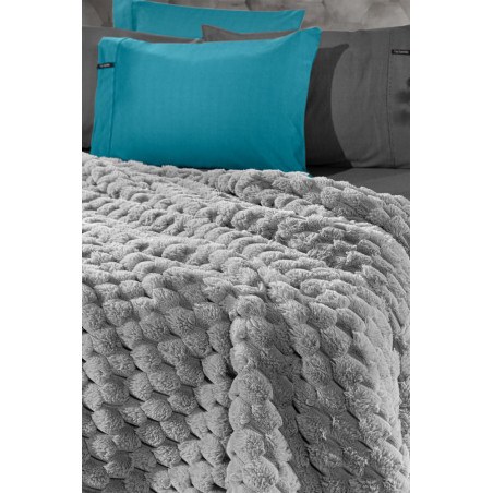 Κουβέρτα Γούνινη Υπέρδιπλη Guy LarocheElixir Silver 260x240