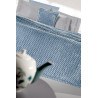 Σετ Κουβέρτα Fleece Υπέρδιπλη και Μαξιλαροθήκη Διακόσμησης Guy Laroche Smoothie Blue 220x240