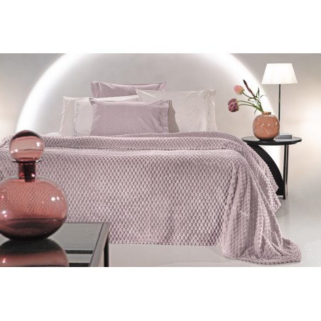 Σετ Κουβέρτα Fleece Μονή και Μαξιλαροθήκη Διακόσμησης Guy Laroche Smoothie Melanze 160x220