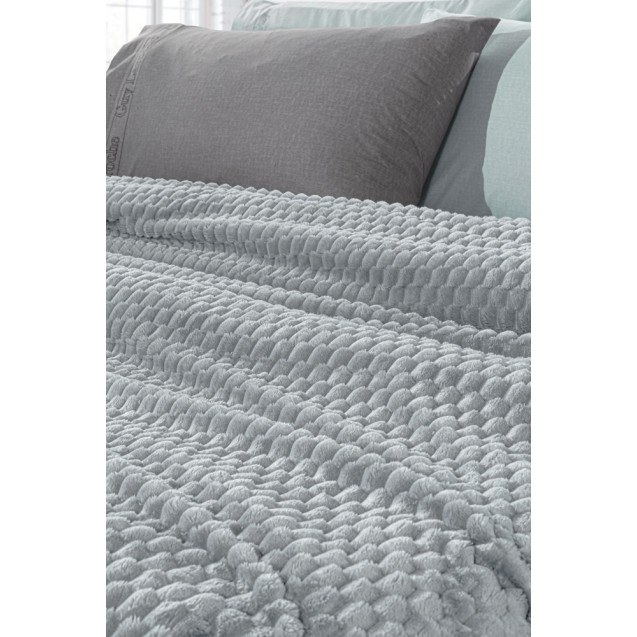 Σετ Κουβέρτα Fleece Υπέρδιπλη και Μαξιλαροθήκη...