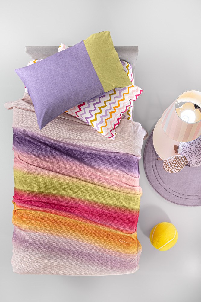 Παιδική Κουβέρτα Fleece Μονή Guy Laroche Ultra Soft Funny Pinky 160x220