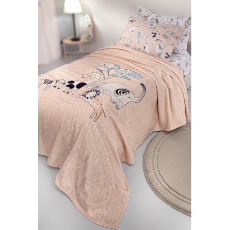 Παιδική Κουβέρτα Fleece Μονή Guy Laroche Ultra Soft Zootopia Cameo 160x220