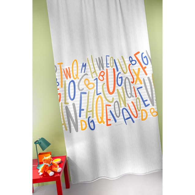 Κουρτίνα Guy Laroche Letters Multi 145x270