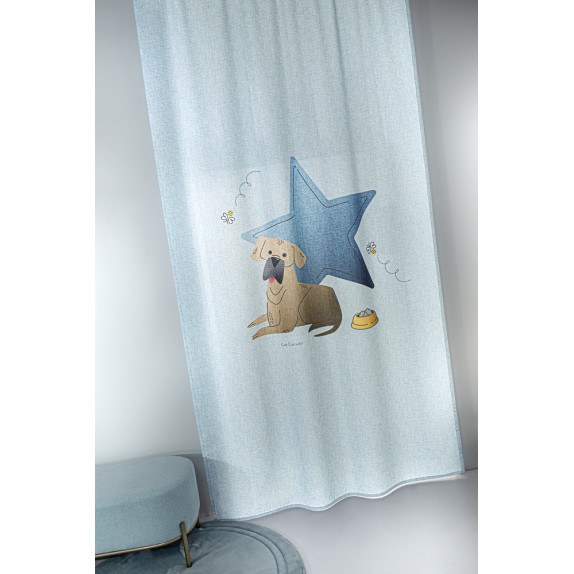 Κουρτίνα Guy Laroche Paw Ciel 145x270