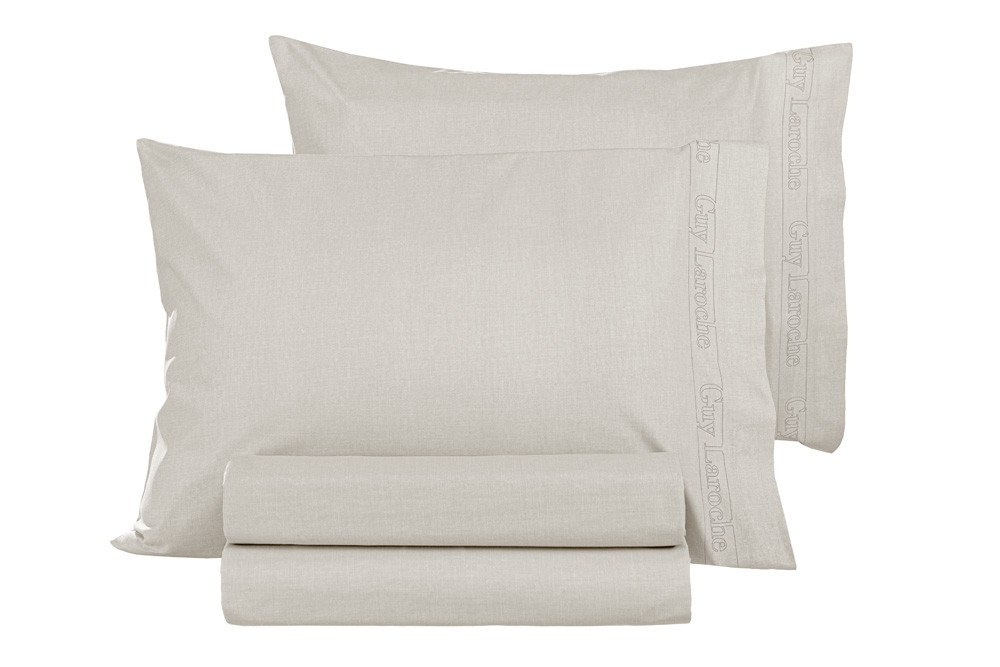 Σετ Μαξιλαροθήκες 2 Τεμαχίων Guy Laroche Color Plus Ivory 50x70