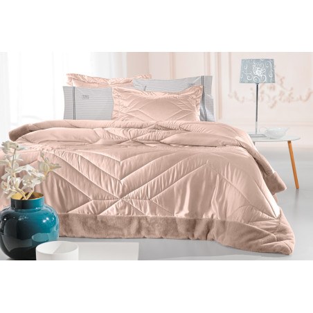 Σετ Πάπλωμα King Size 3 Τεμαχίων Guy Laroche Columbia Old Pink 250x240