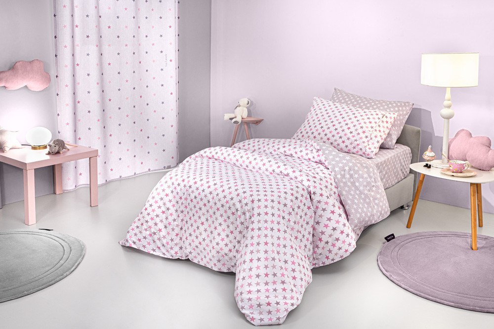 Σετ Παιδική Παπλωματοθήκη Μονή 2 Τεμαχίων Guy Laroche Cosmos Pudra 165x255