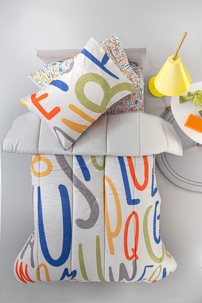 Παιδική Παπλωματοθήκη Μονή Guy Laroche Letters Multi 165x225