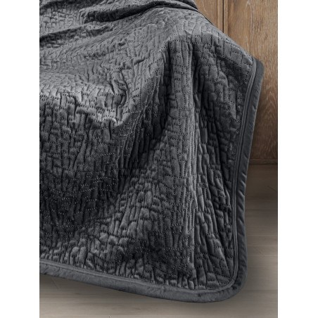 Σετ Κουβέρτα Καναπέ και Μαξιλαροθήκη Διακόσμησης Guy Laroche Bolzano Anthracite 130x170