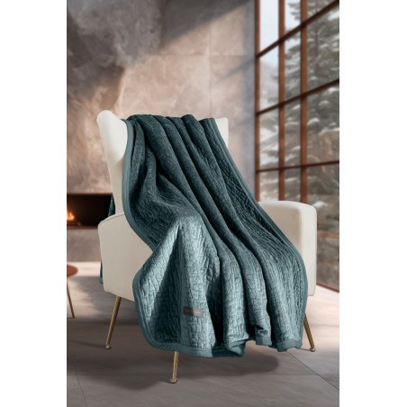 Σετ Κουβέρτα Καναπέ και Μαξιλαροθήκη Διακόσμησης Guy Laroche Bolzano Emerald 130x170