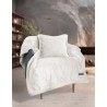 Σετ Κουβέρτα Καναπέ και Μαξιλαροθήκη Διακόσμησης Guy Laroche Bolzano Ivory 130x170