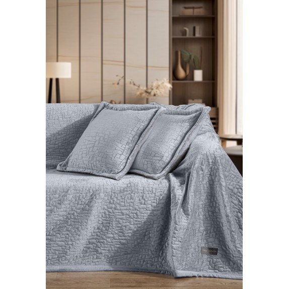 Σετ Κουβέρτα Καναπέ και Μαξιλαροθήκη Διακόσμησης Guy...