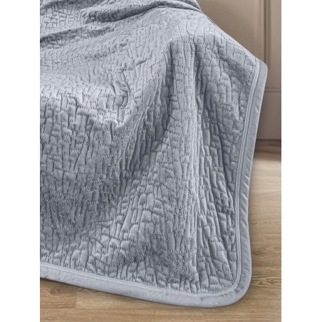 Σετ Κουβέρτα Καναπέ και Μαξιλαροθήκη Διακόσμησης Guy Laroche Bolzano Silver 130x170