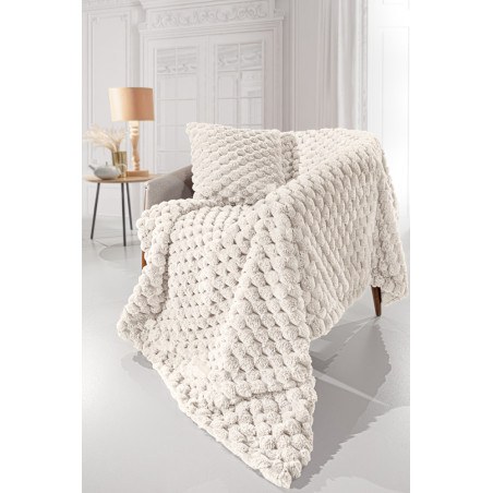 Σετ Κουβέρτα Καναπέ και Μαξιλάροθήκη Διακόσμησης Guy Laroche Elixir Ivory 120x160