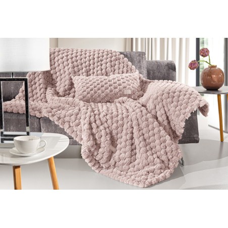 Σετ Κουβέρτα Καναπέ και Μαξιλάροθήκη Διακόσμησης Guy Laroche Elixir Old Pink 120x160