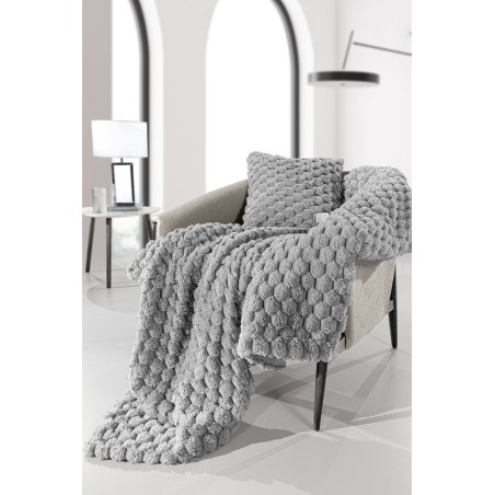 Σετ Κουβέρτα Καναπέ και Μαξιλάροθήκη Διακόσμησης Guy Laroche Elixir Silver 120x160