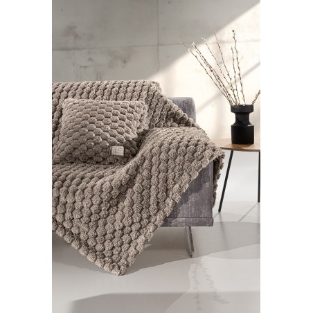 Σετ Κουβέρτα Καναπέ και Μαξιλάροθήκη Διακόσμησης Guy Laroche Elixir Taupe 120x160