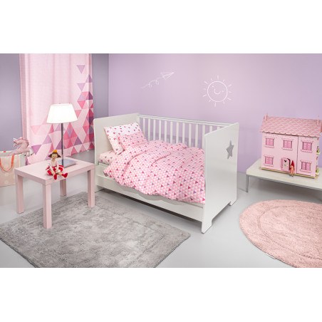 Σετ Σεντόνια Κούνιας 3 Τεμαχίων Guy Laroche Two2Twenty Fuchsia  115x170