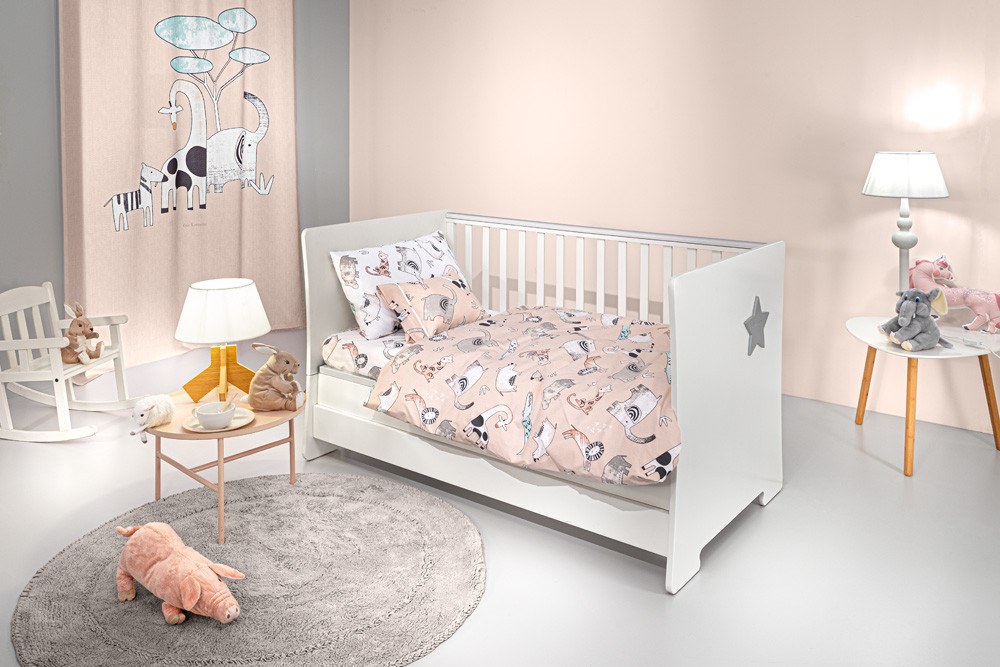 Σετ Σεντόνια Κούνιας 3 Τεμαχίων Guy Laroche Zootopia Cameo 115x170