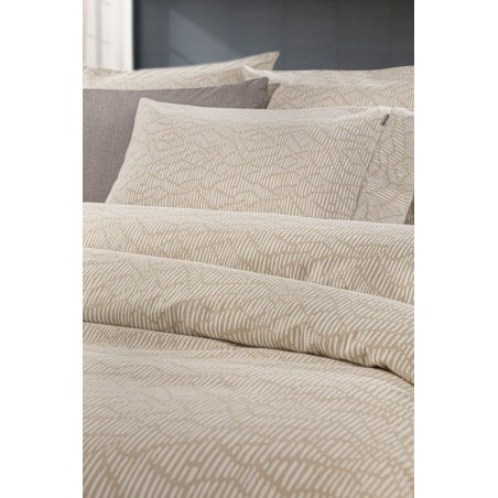 Σετ Σεντόνια Φανελένια King Size 4 Τεμαχίων Guy Laroche Brenta Camel 270x265